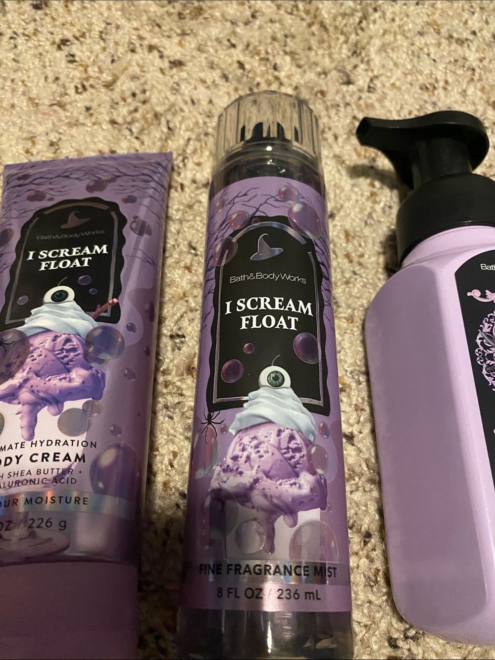 Bath & Body Works Lavender Purple I Scream Float Body Care Set - Picture 4 of 5